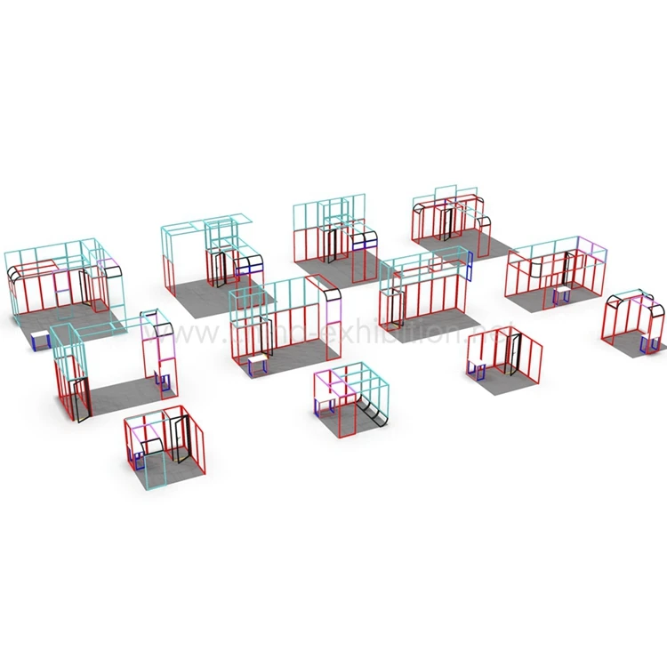 Simple Booth Design Lamination Wood Panel Custom Made Portable China Wholesale Factory Easy Assemble Heavy  Trade Show Displays