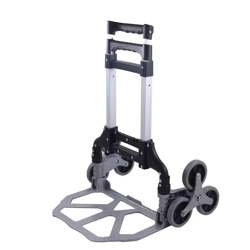 Safe Warehouse folding handling trolley Custom Logo Aluminum Hand trolley