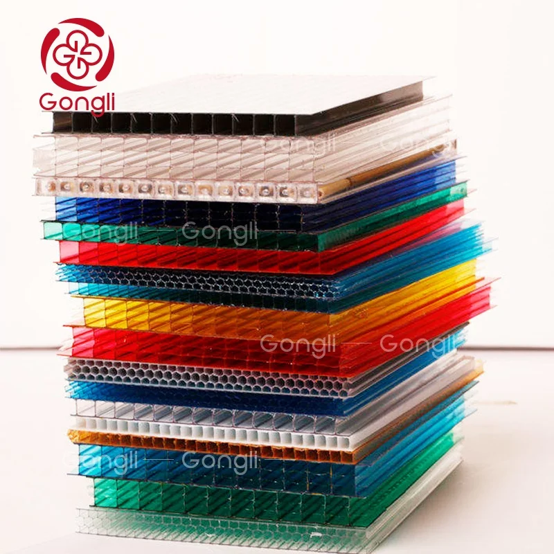 1mm-20mm 1.5mm greenhouse polycarbonate frosted sheet polycarbonate waved sheet for building