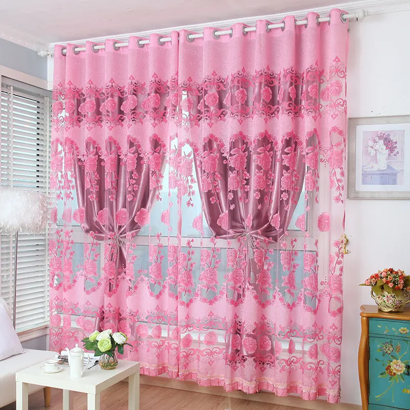 High Quality Elegant Luxury Jacquard Burnout Blackout Curtain for Room And Bedroom
