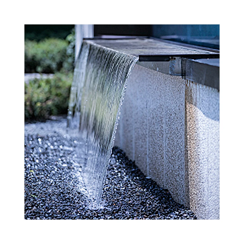 wholesale 304 Stainless steel pool waterfall  water feature outdoor water curtain fountain