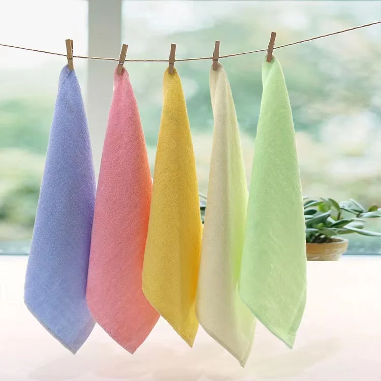 Custom Wholesale Packed Soft Organic Bamboo Baby Burp Face Wash Cloth Towel Set Washcloths with Gift Box