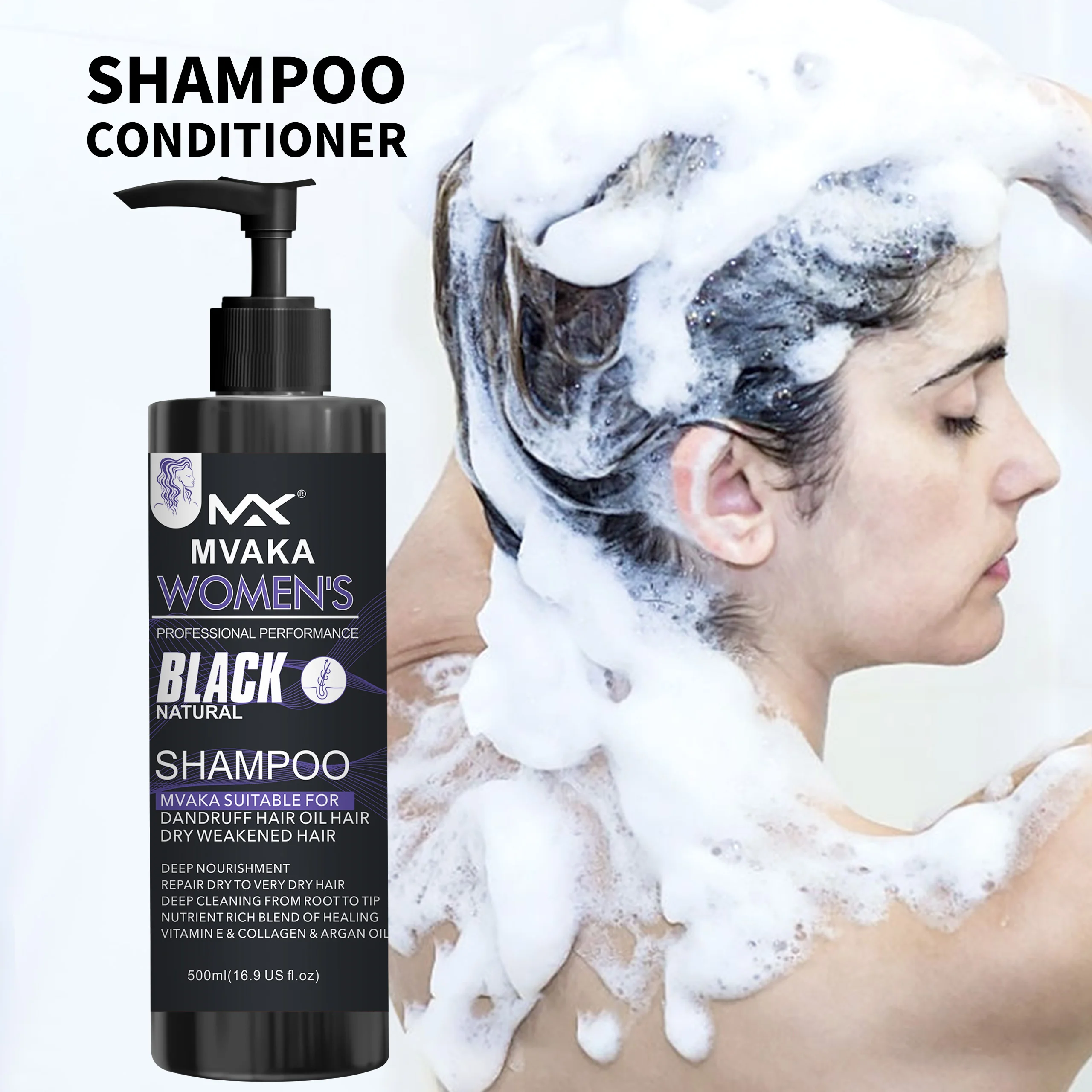 Hot Sale Shampoo Deeply Repairing Cleansing Shampoo Collagen Keratin Care Products Anti Dandruff Oil Control Shampoo