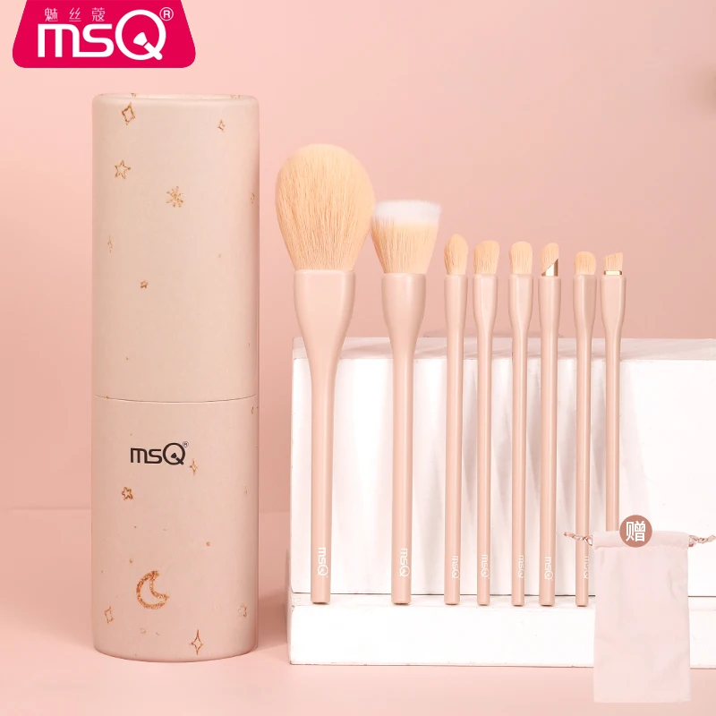 Wholesale Makeup Gift Sets 8Pcs Synthetic Travel Makeup Brush Foundation Cosmetics Powder Face Make Up Brush Set With Box