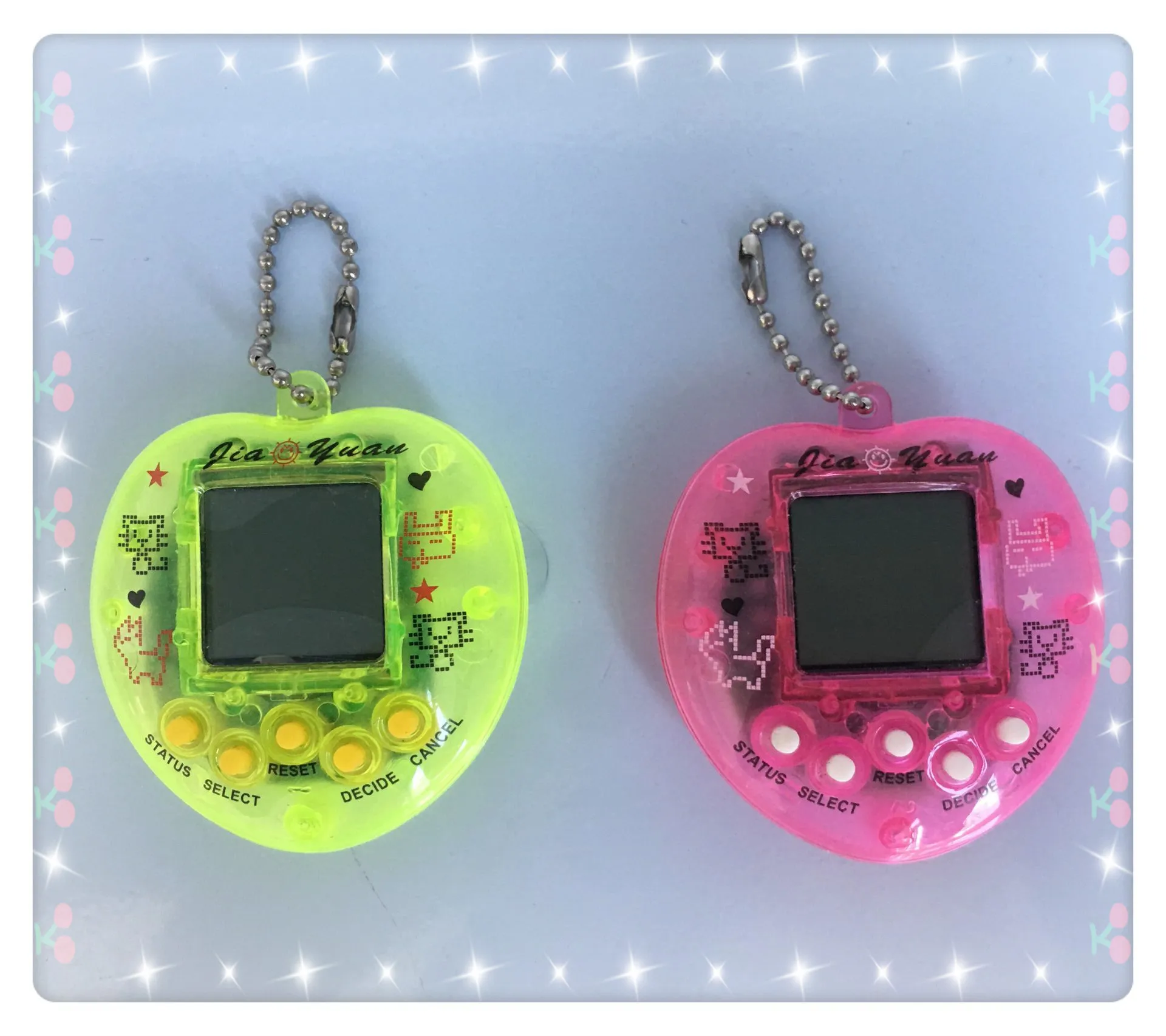 Custom Tamagochi Sale Classic Mini Electronic Virtual Pets Machine Toy Peach Heart & 168 Animals Battery Operated Game