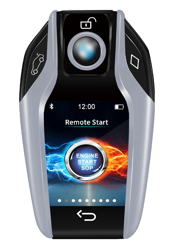 Hot Selling Smart Liquid LCD Car Key Crystal Color Display Remote Start Key Universal