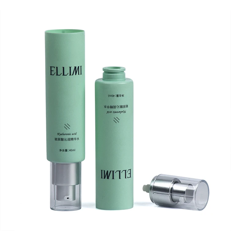 30mm APT Press Pump Tube 30ml to 80ml Cosmetic Packaging for Serum Lotion Isolation Cream Eco-Friendly Aluminum Oxidized