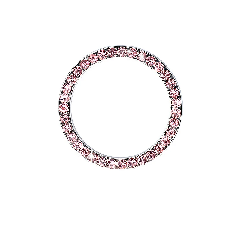 Bling Car Accessories Decor Car Start Button Cover Diamond Ring Bling Decorative Car Switch One Button Engine Ring Cover