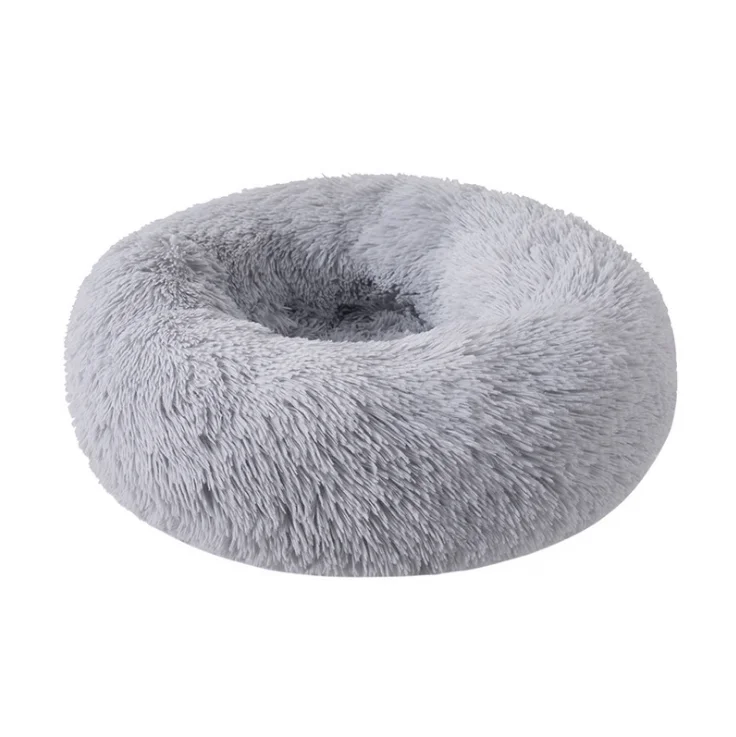 Soft Warm Luxury Pet Dog Bed Round Houses Waterproof Plush  cat Cage donut Bed