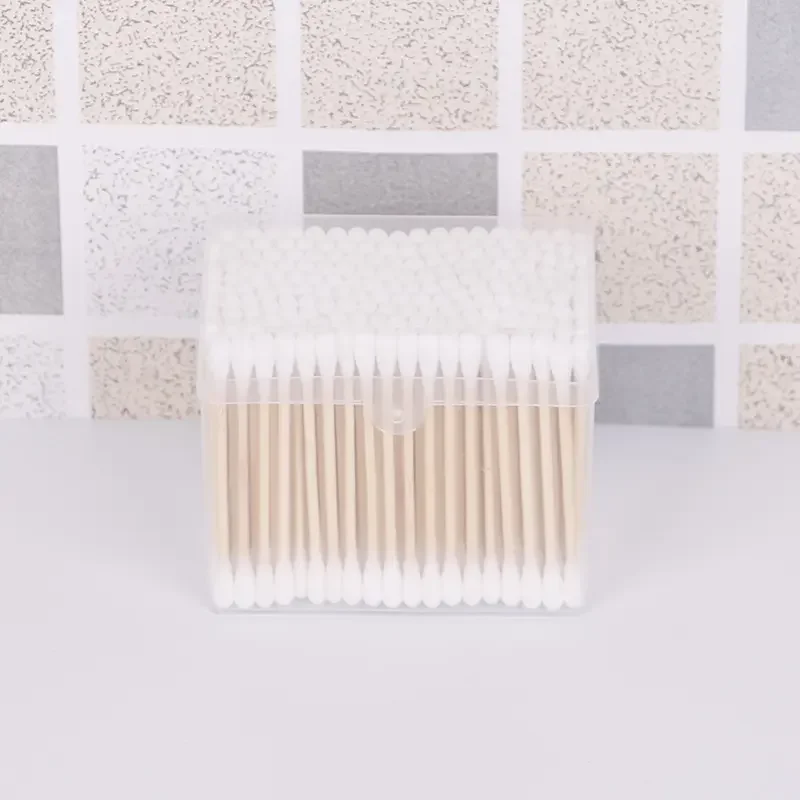 Eco-friendly Bamboo Cotton Swabs Baby Ear Buds Women Wooden Cotton Buds For Beauty  Personal Care