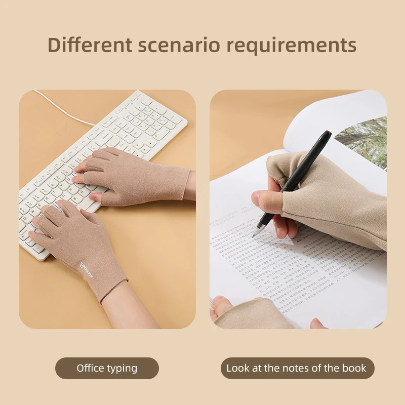 REXCHI DY30 High Quality Popular Joint Pain And Carpel Tunnel Relief Compression Arthritis Half Finger Style Hands Gloves