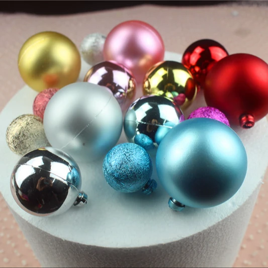 Mini Colorful Balls Cake Topper Round Circle Acrylic Happy Birthday Cake Picks DIY Small Foam Ball Cupcake Insert Topper Set Wed