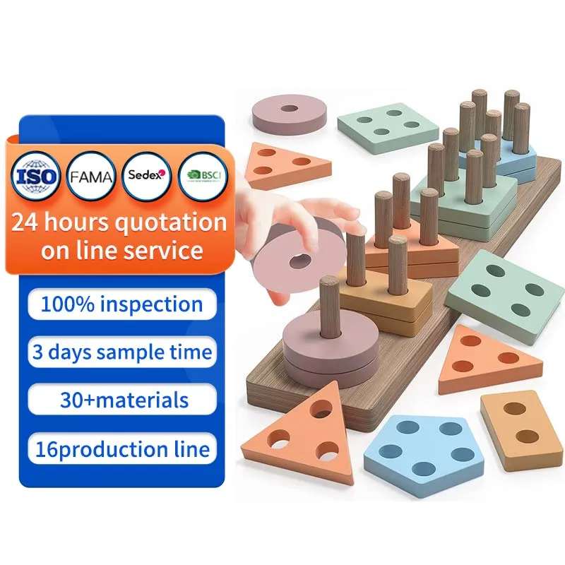 Montessori Toys for 1 2 3 Year Old Boys Girls Shape Sorter Wooden Toys for Toddlers 1-3 Toddler Toys Girl Boy Gifts
