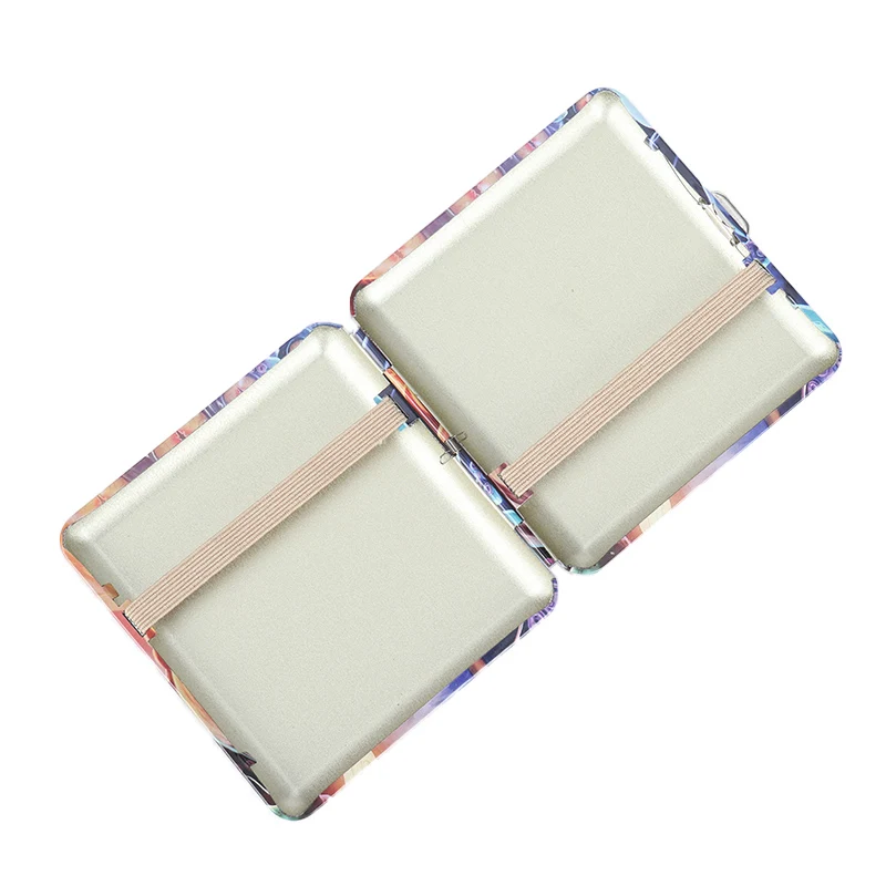 smoke shop supply 70mm metal portable cigarette case tobacco box custom cigarette case