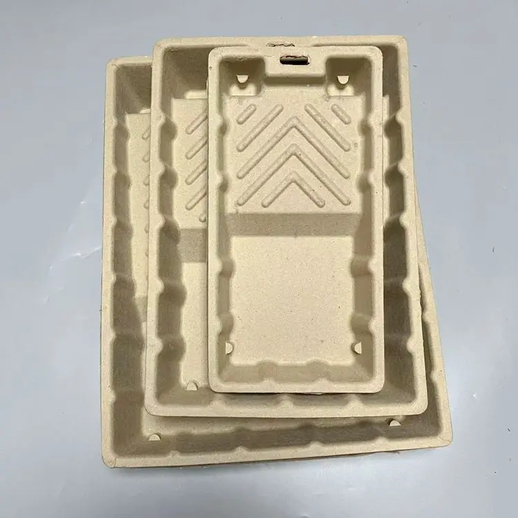 Dongguan  Paint Tools Manufacturer Customized 4 Inch Molded Paper Pulp Paint Roller Tray
