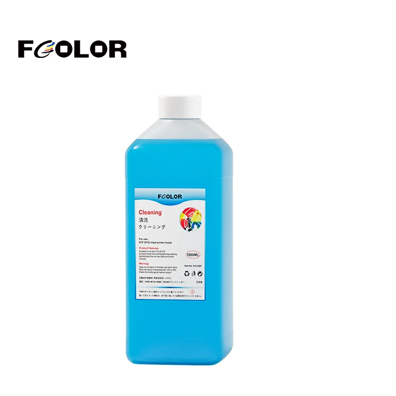 Fcolor High Quality DTF Cleaner Liquid Cleaning Solution For DTF Direct To Transfer Film Printing Ink