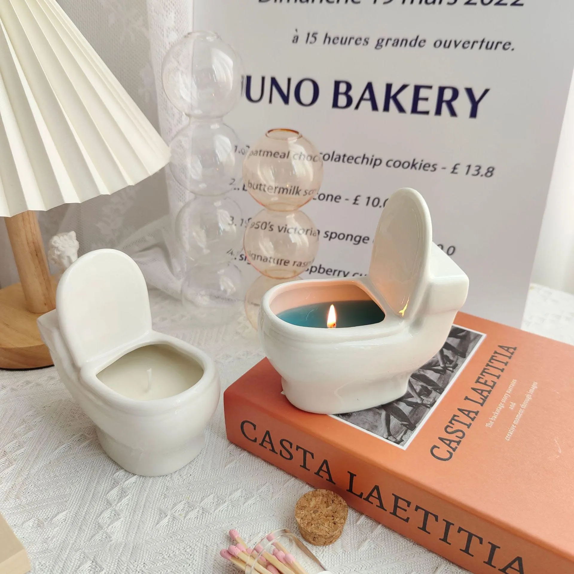 Creative Funny Toilet Modeling Customized Benediction Paraffin Wax Handmade Decorations Fragrance Aromatherapy Scented Candles