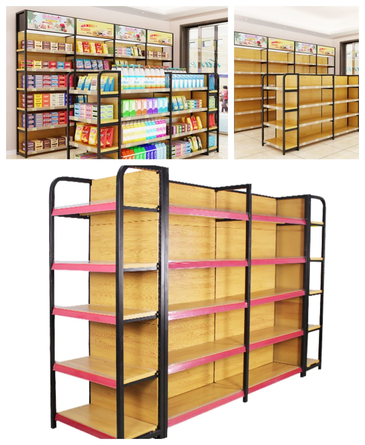 PFT light duty supermarket shelf retail write rack store shelves