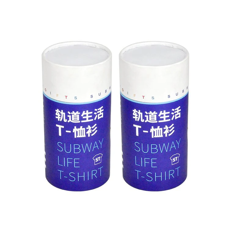 Brand Design White Biodegradable Cardboard Push-up Deodorant Stick Containers Cylindrical Cosmetic Packaging for Wig Use