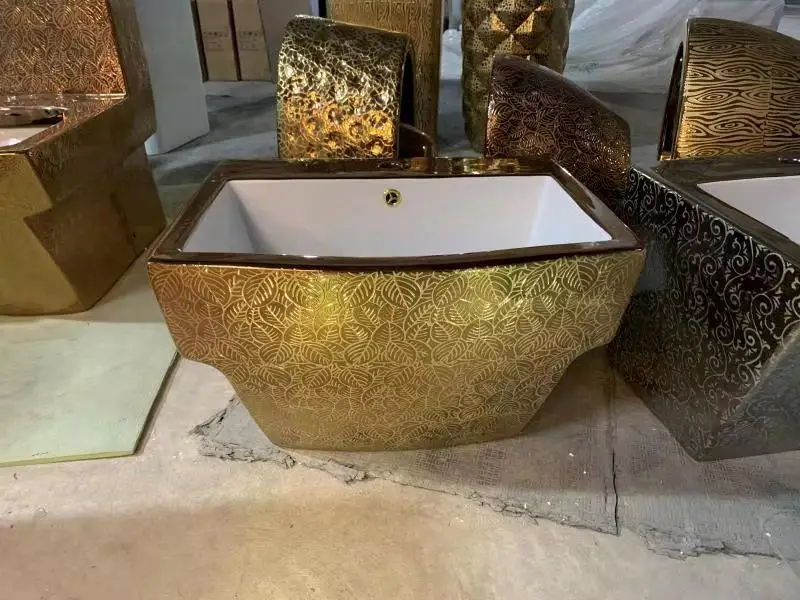 High Quality of Wc Wall Hung Wc Toilets Toilet for Bathroom Rose Gold Modern Seat Cover White Ceramic Round Wall Mounted toilet