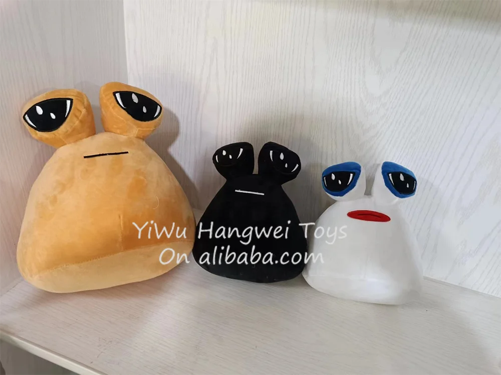 Factory Wholesale New 12 20 23 30cm My Pet Alien Pou Plush Toy Stuffed Figure Peluches Soft Stuffed Pou Plushie Toy