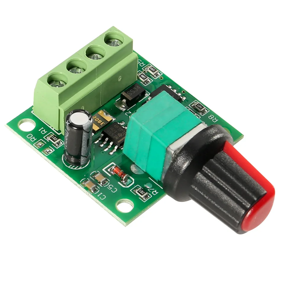 DC 1.8V 3V 5V 6V 12V 2A PWM Motor Speed Controller Low Voltage Motor Speed Control Switch PWM Adjustable Drive Module