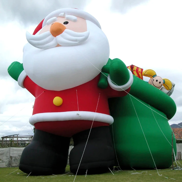 Custom giant large Christmas festival outdoor advertising inflatable Parade Santa Claus decorations