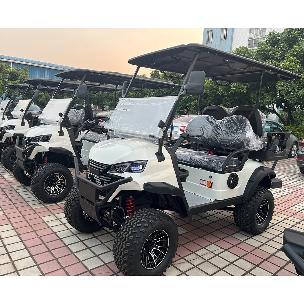 2024 Borcart Oem Odm Luxury Electric 4 Seater Golf Cart Carrito De Golf Sightseeing Golf Cart Off Road Club Car
