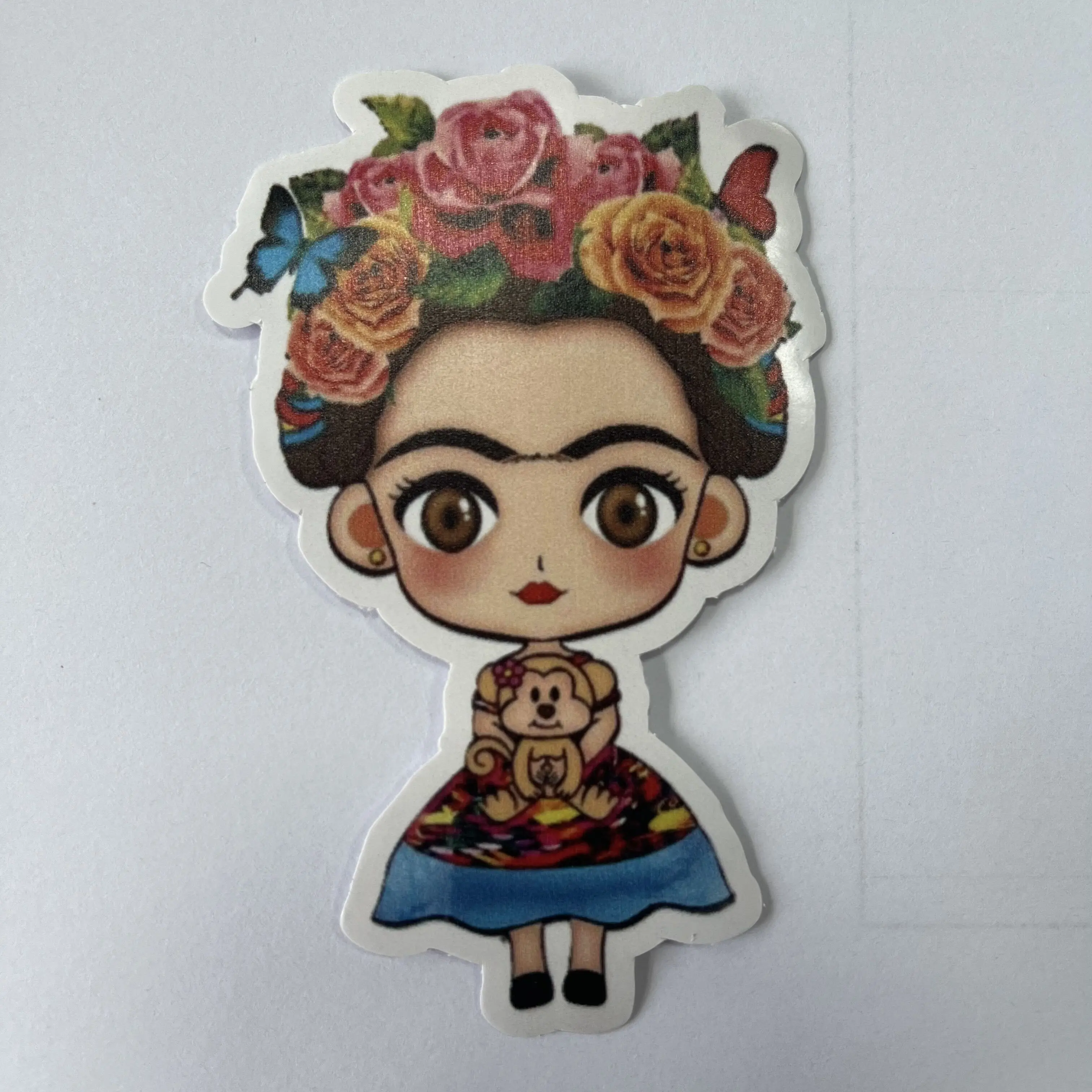 Laptop waterproof adhesive pvc printed printing die cut vinyl custom logo stickers sticker