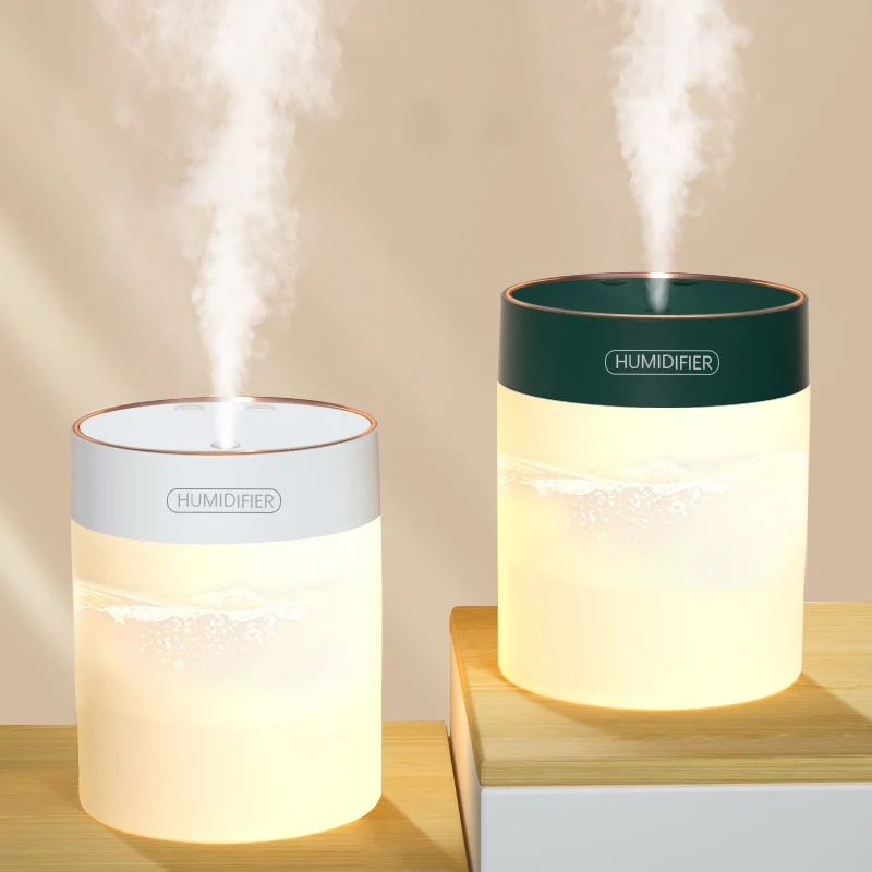 600 мл персональный ультразвуковой увлажнитель USB мини прохладный туман Портативный воздуха со светодиодным ночником