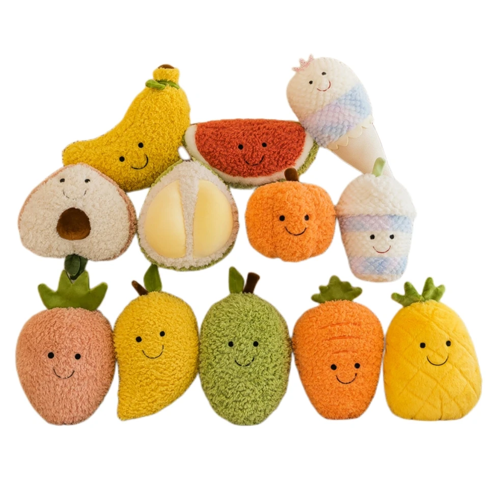 Fruit Plush Toy Simulation Wedding Sprinkling Cute Doll Mini 8 Inch Claw Machine Doll Stuffed Plush Toys