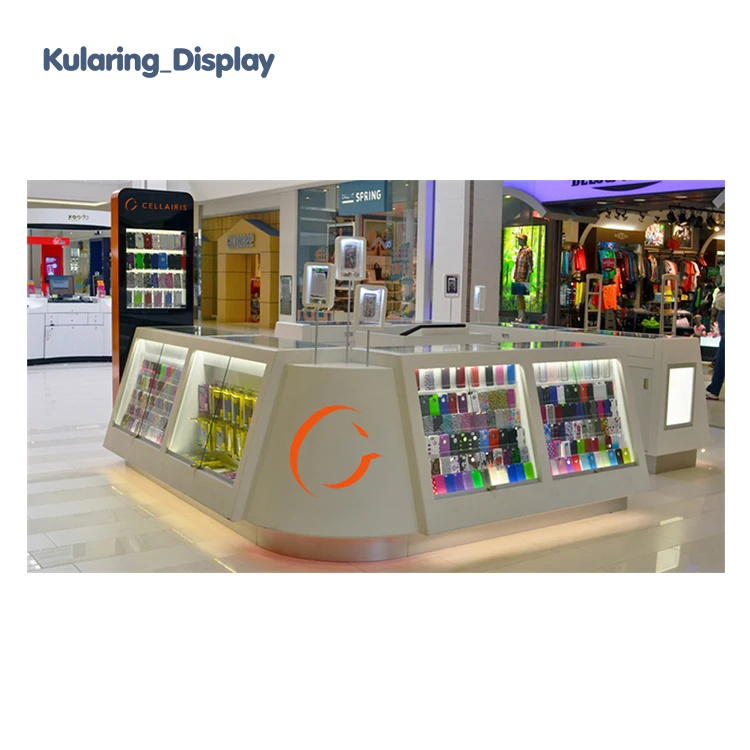 Mobile Phone Shop Display Fixture Display Showcase Cell Phone Repair Store Displays For Shopping Mall Cellphone Repair Kiosk