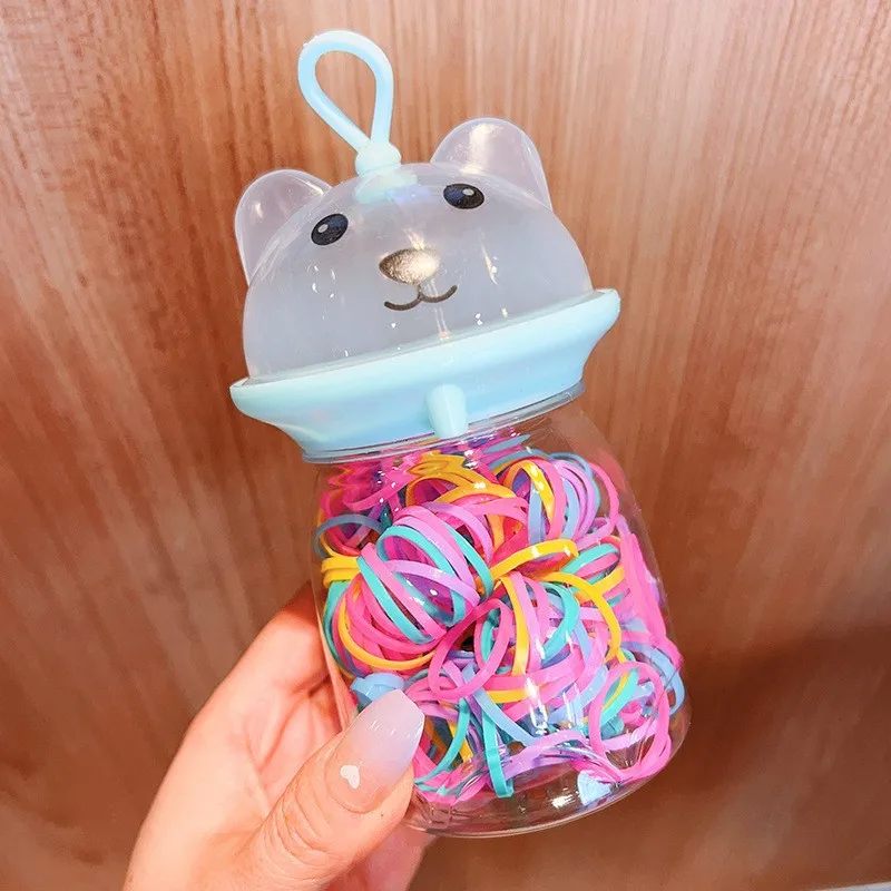 1500 Pcs Candy Color Small Rubber Bands Set With Storage BagSimple High Elastic Hair Rings Cute Mini Hair Scrunchies