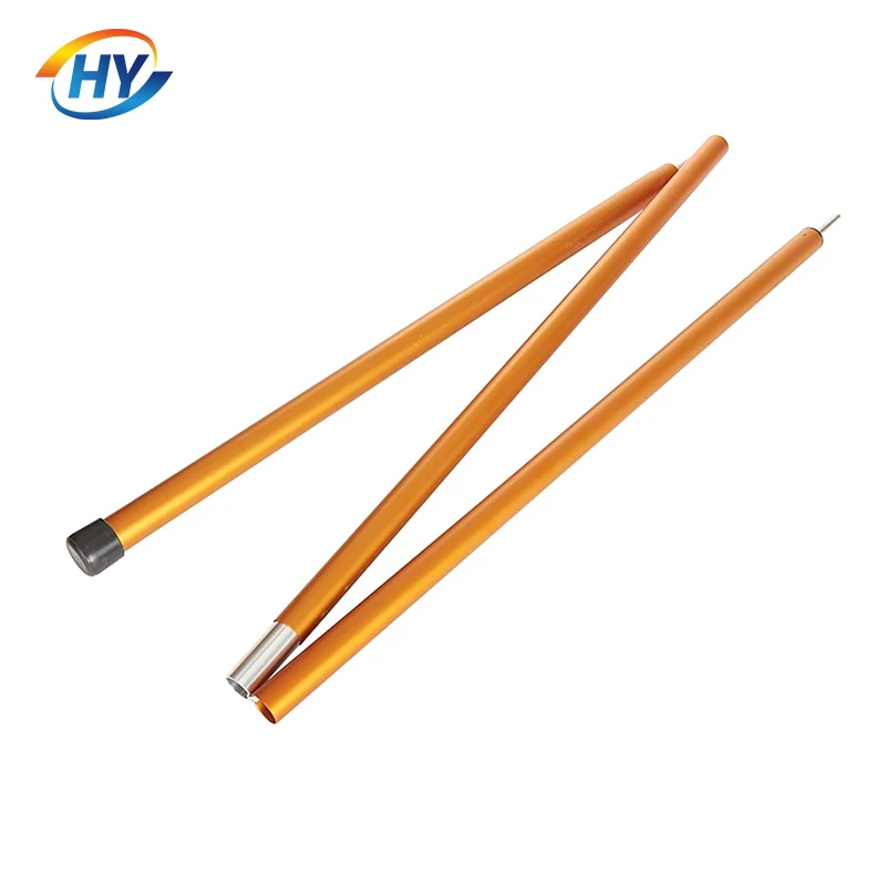 3003 5052 Colored Adjustable Aluminum Camping Tarp Pole Canopy Pole Customized Diameter Extruded Aluminum Tube / Pipe
