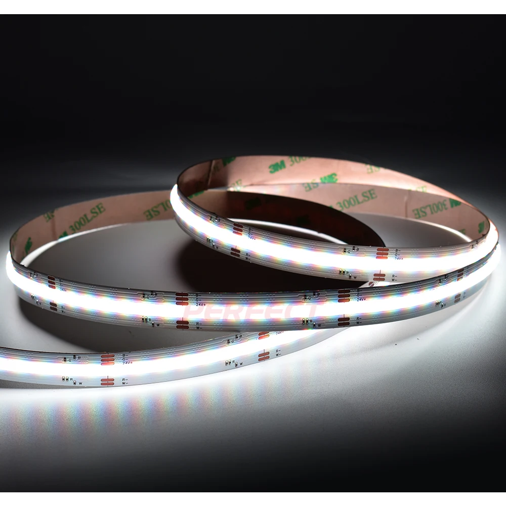 Высокоэффективная гибкая светодиодная лента COB 24 В 5 м 5600 светодиодов RGB RGBW Светодиодная
