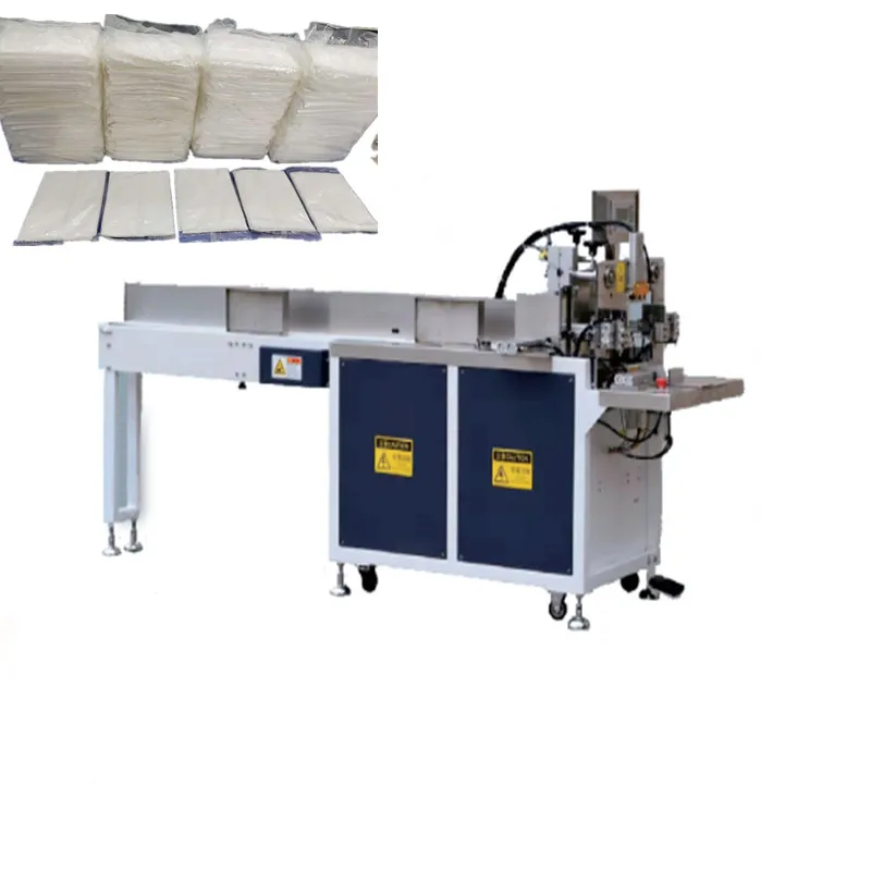 low cost full automatic Disposable bed sheets/examination table sheets/ Sanitary pads packing machine