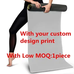 THIKIN Funny Design Custom Wholesale Eco Friendly NBR Fitness Exercise Custom Printed Foldable Travel 15mm Yoga Mat
