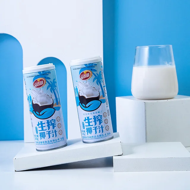 hainan factory wholesale oem haccp Fresh Squeezed  natural coconut milk juice drink bulk in cans canned