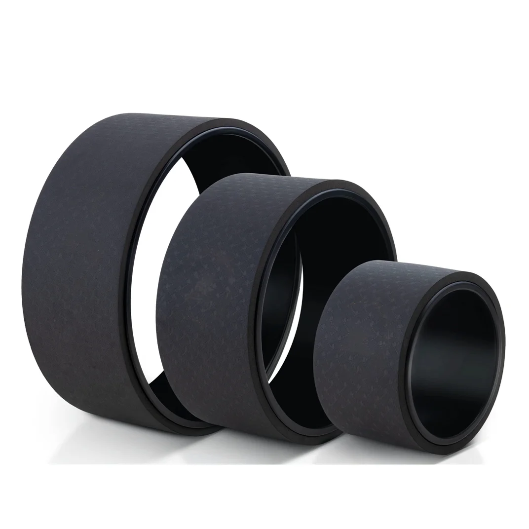 Mowin Factory Customized Hot Sell Fitness Gym Eco TPE Roller Yoga Wheel Set Of 3 For Back Pain Relief