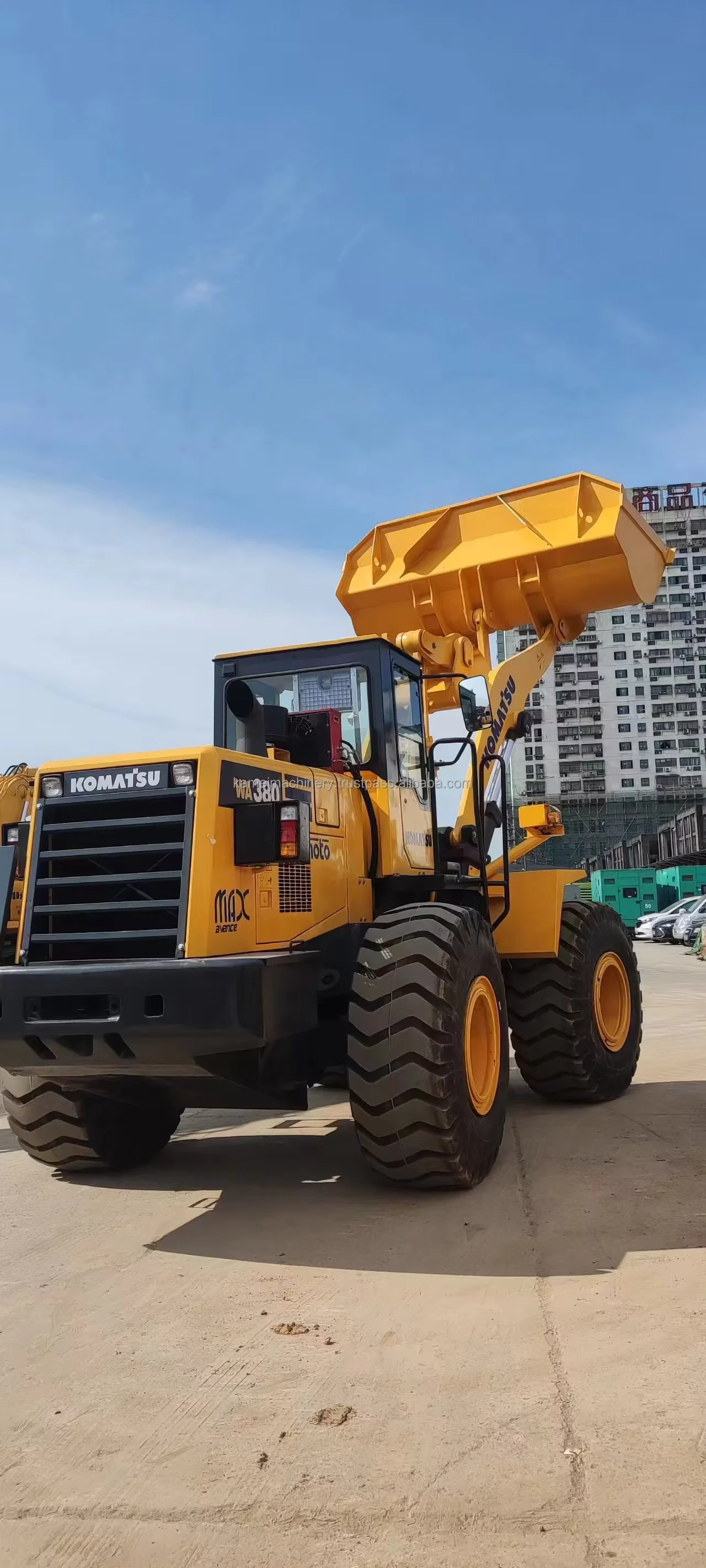 Used Japanese Komatsu WA380-6 wheel loader WA380-5 WA380-3, tractors 4x4 with loader WA380 mini loaders Komatsu WA600 price low