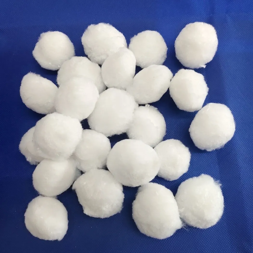 
Fiber ball for circulating water filtration 