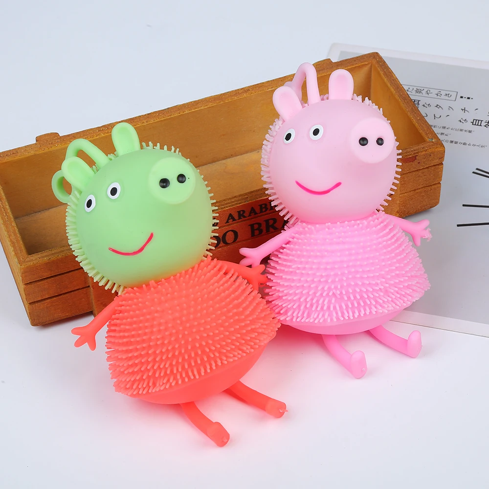 KEHUI Sticky Balls Factory Direct Sales Bouncy Toy Colorful Animal Shape Toy Balls Little Peggy Puffer Ball For Kids