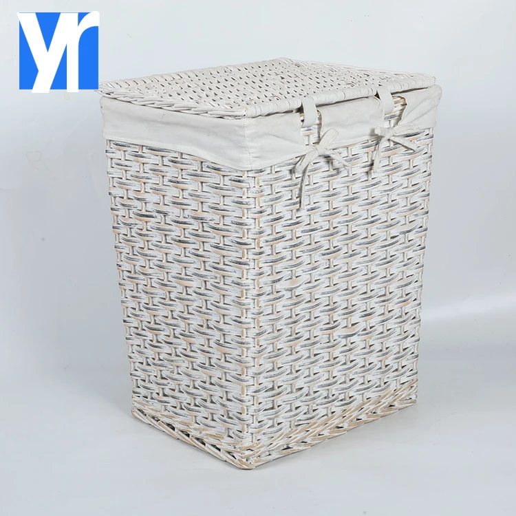 Eco Friendly Handmade Wooden Large Capacity Bedroom Foldable Toy Storage Boxes Laundry Storage Basket