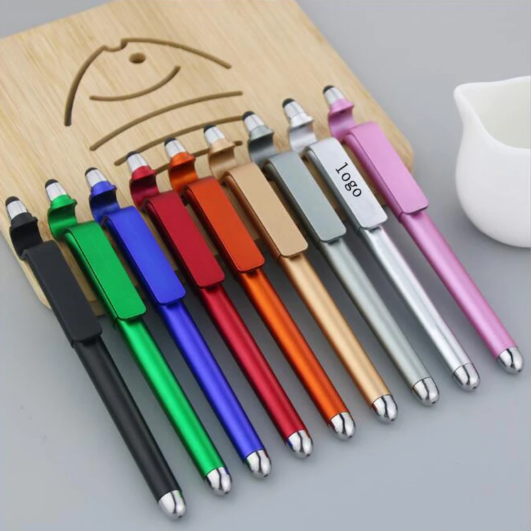 NP-004HJ Factory direct multi-function phone holder bracket advertising stylus ball pen
