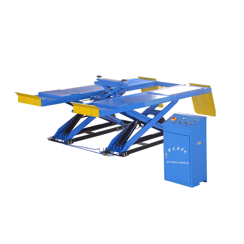 4T cheap price car lifter hydraulic lifting machine alignment ultra thin scissor car Lift