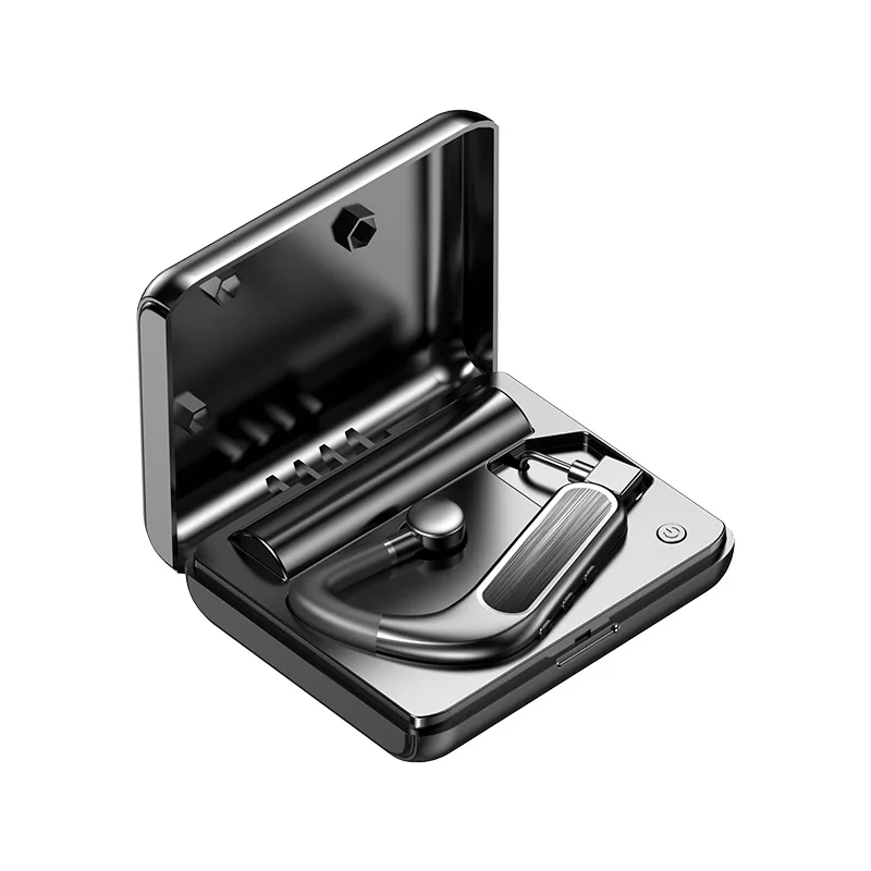 
2020 White-collar business headset F9-Y10 TWS Single ear hook Driving headphone Handsfree Earphone With Mic Charger power bank 