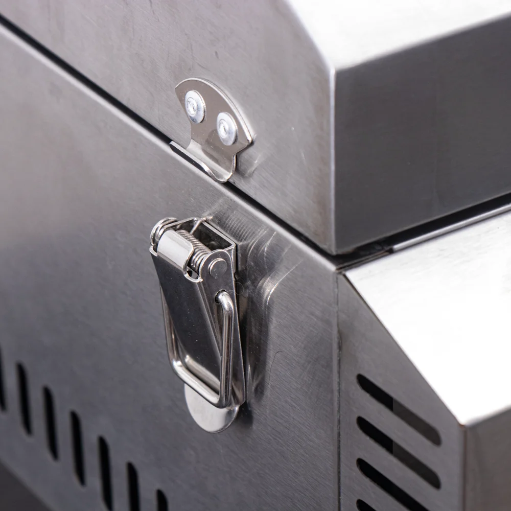 Outdoor Kitchen Cooking Desktop stainless steel dual Control knob build Propane built in gas grill bbq smoker grill for Garden