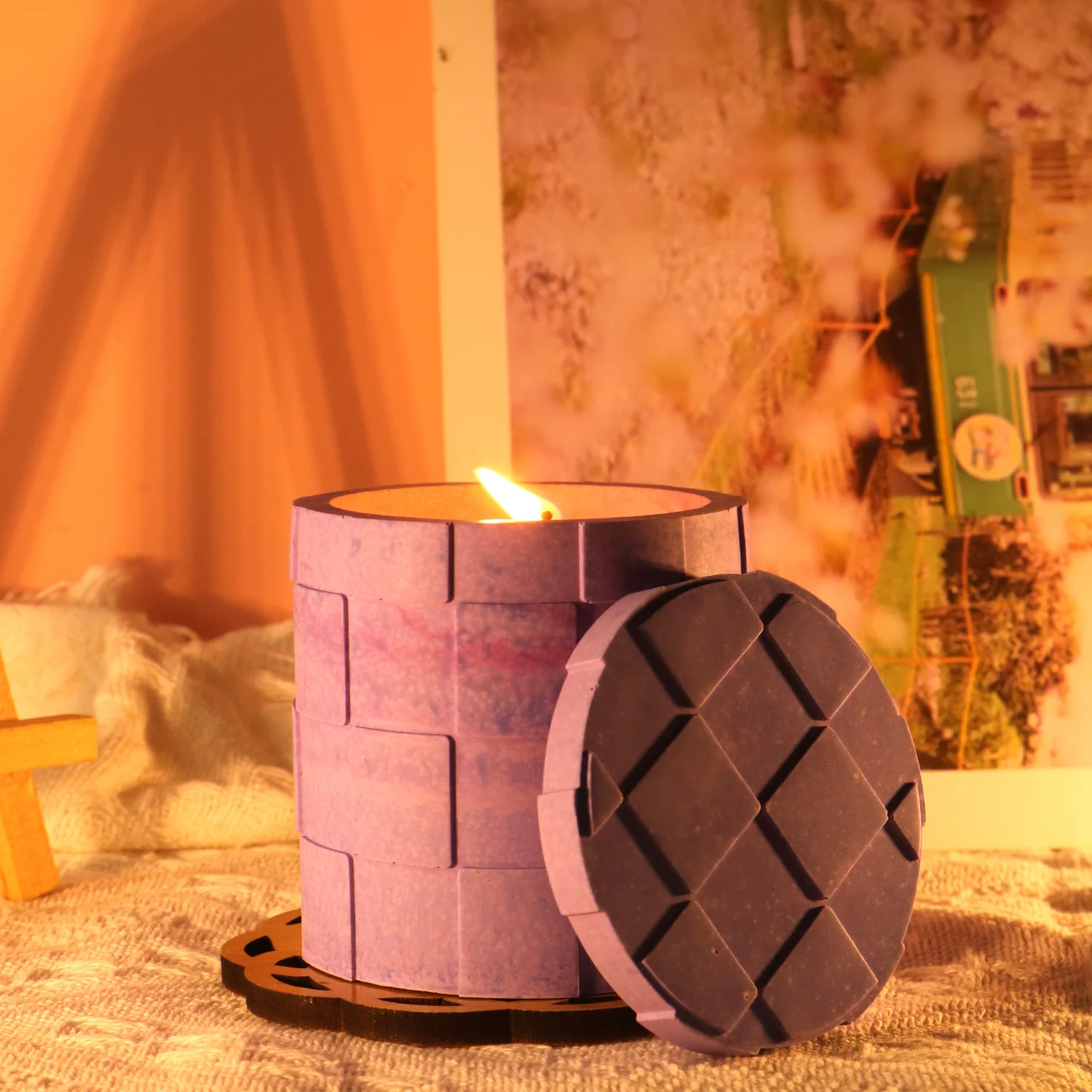 Z043  Flower Pot Mold Concrete Cement Gypsum Resin Epoxy Mold Silicone For Candle Jars Vase