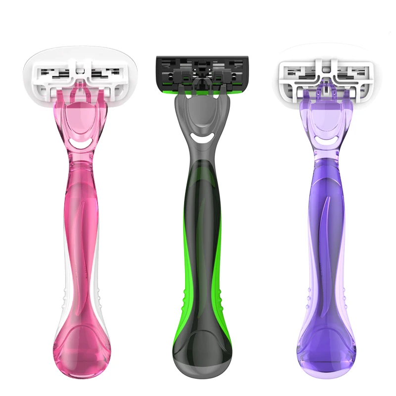 KAILI System razor New design high quality Womens  shaving  Razor 4 blades lady razor