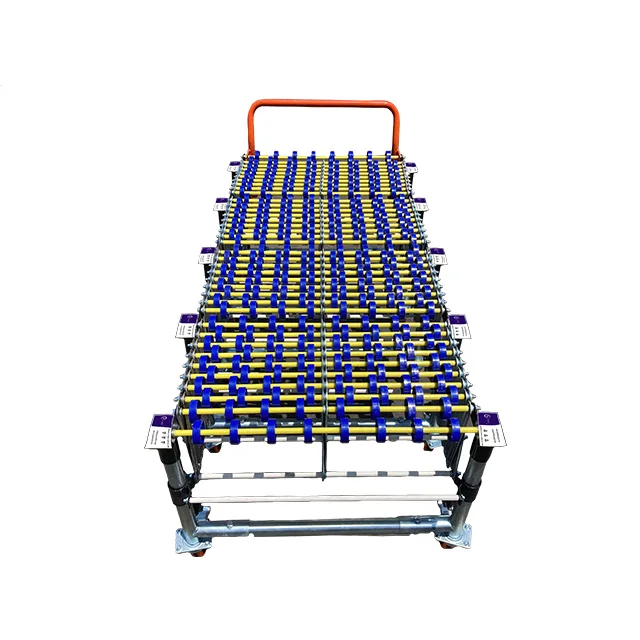 EPC-01 Flexible Expandable Roller Conveyor High Flexible Gravity Skate Wheel Conveyor